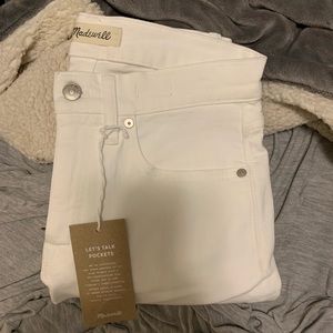 White madewell jeans